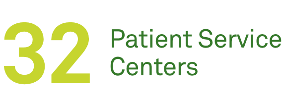 32 Patient Service Centers