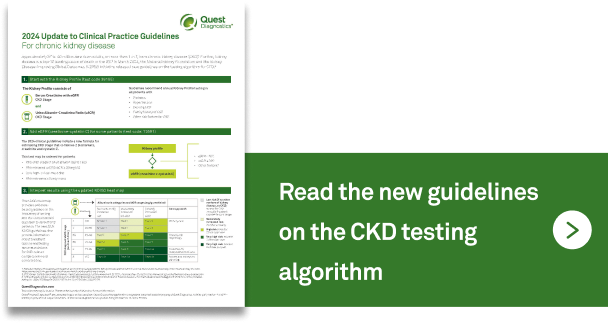 Read the new guidelines on the CKD testing algorithm >