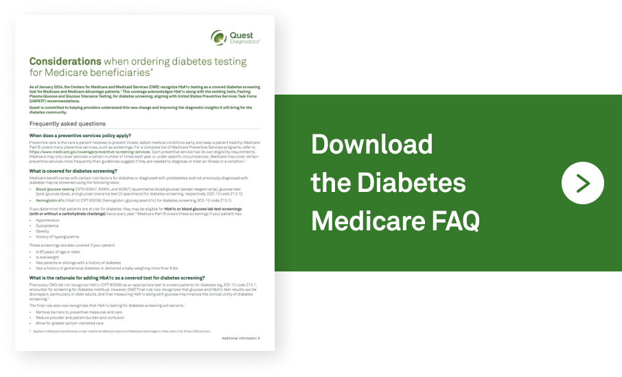 Download the Diabetes Medicare FAQ
