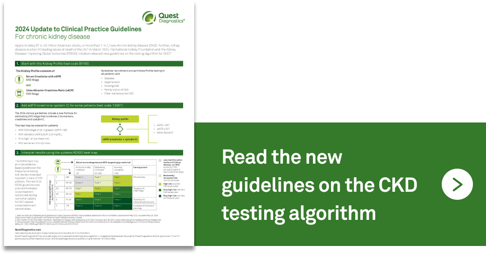 Read the new guidelines on the CKD testing algorithm >