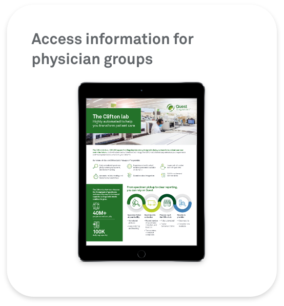 Access information for physician groups 