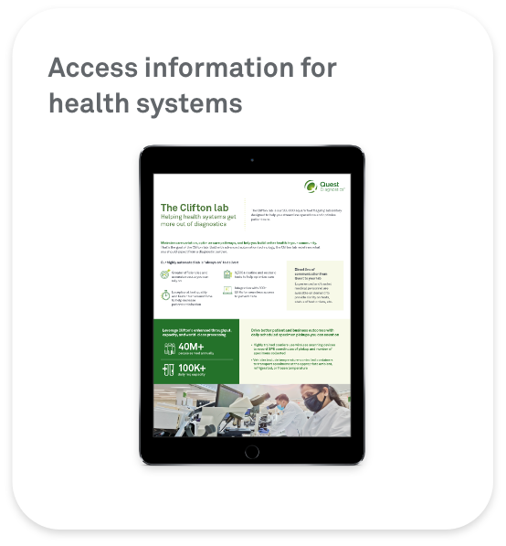 Access information for health systems